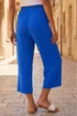 Roman Royal Blue Air Flow Pleat Cropped Trouser - 12 Image 3