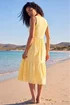 Roman Yellow Cotton Broderie Midi Dress - 20 Image 3