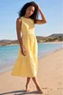 Roman Yellow Cotton Broderie Midi Dress - 20 Image 1