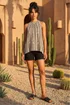 Dusk Black Floral Halter Neck Top - 8 Image 2