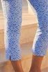 Roman Blue Petite Floral Bengaline Crop Trouser - 12 Image 4