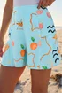 Dusk Blue Beach Print Shorts - 10 Image 2