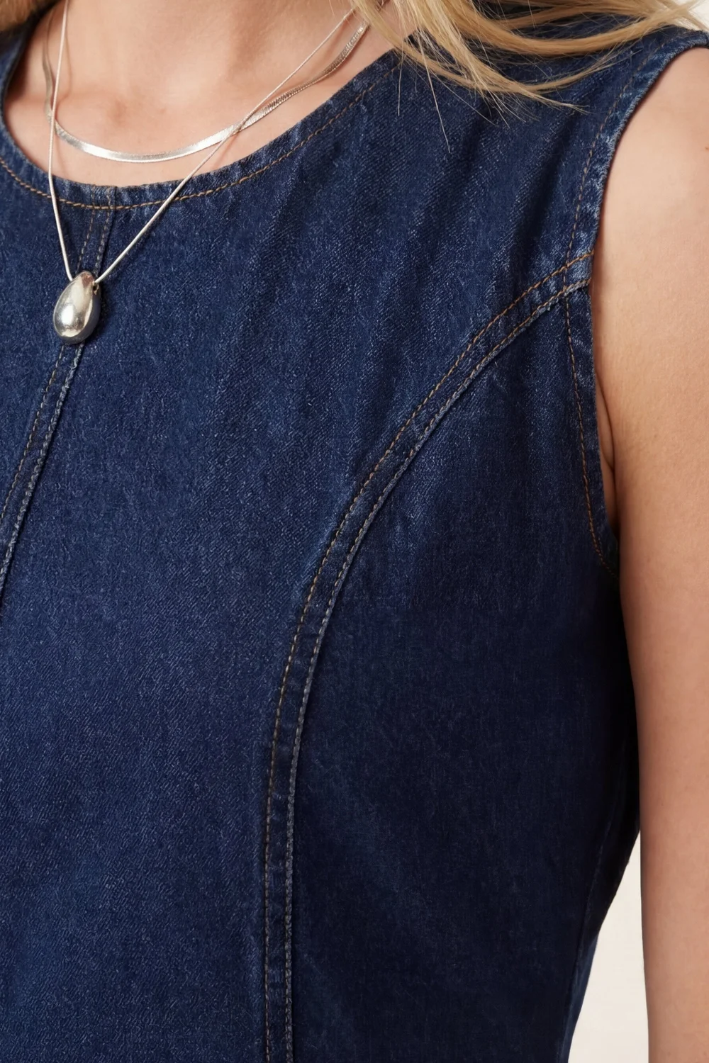 Style Cheat Blue Denim Midi Dress - 8 Image 2