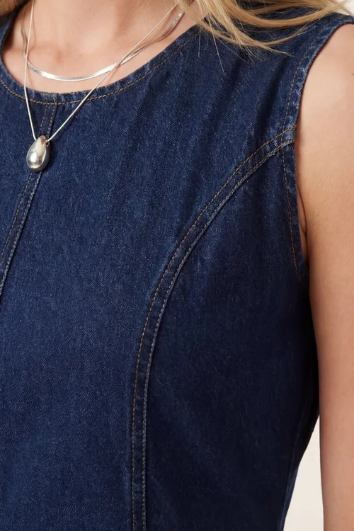 Style Cheat Blue Denim Midi Dress - 8 Image 2