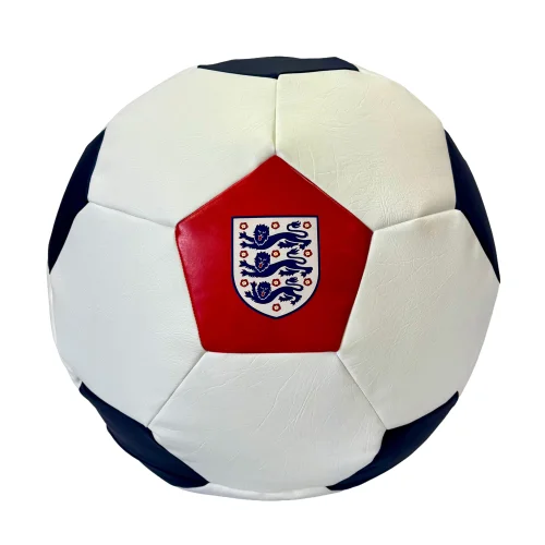 Kaikoo England FA Football Beanbag Logo Blue Red Patches - One Size Image 2