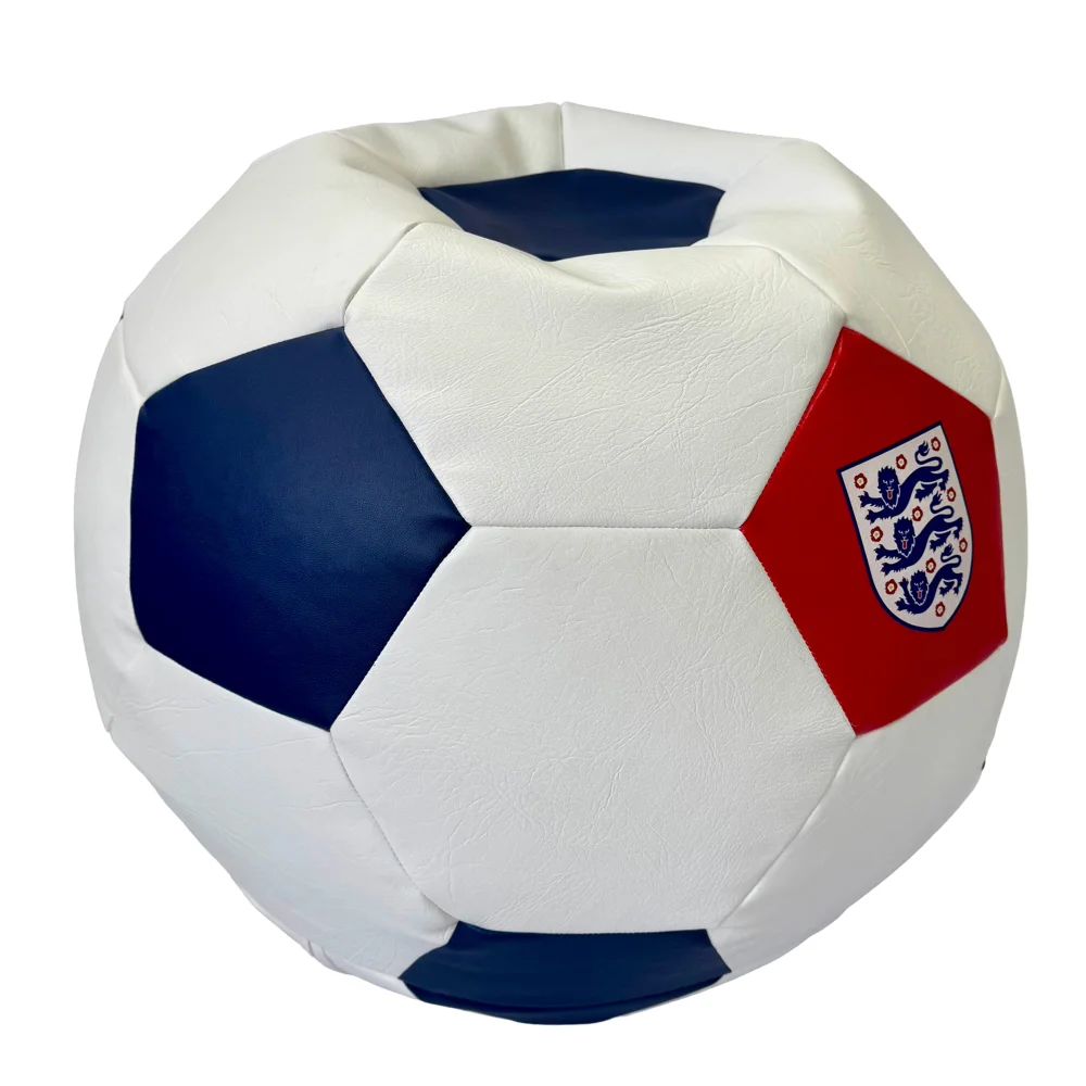 Kaikoo England FA Football Beanbag Logo Blue Red Patches - One Size Image 3