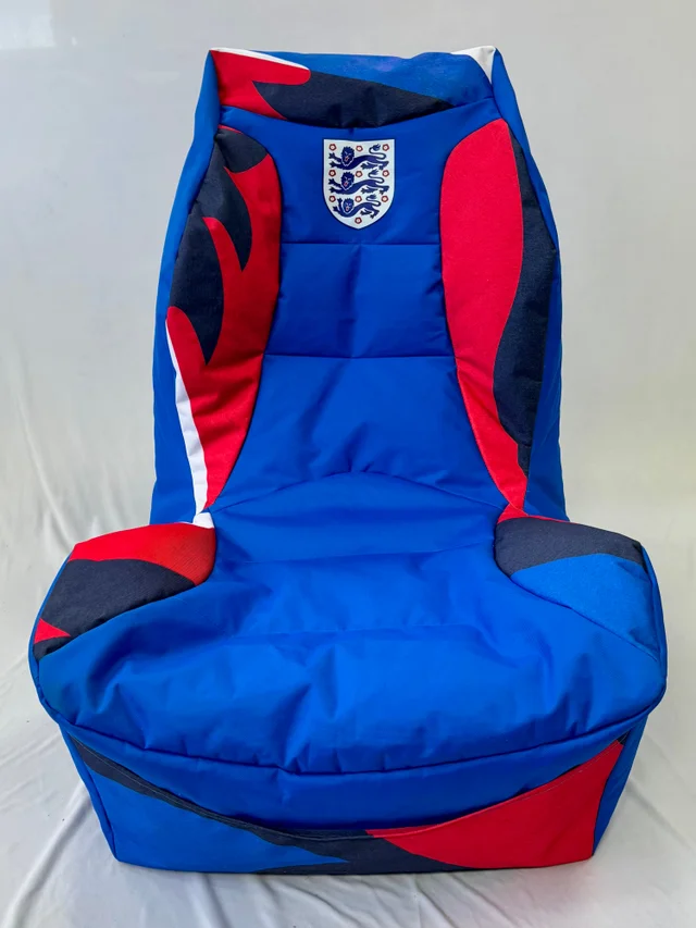 Kaikoo England FA Football Bucket Chair Blue Print