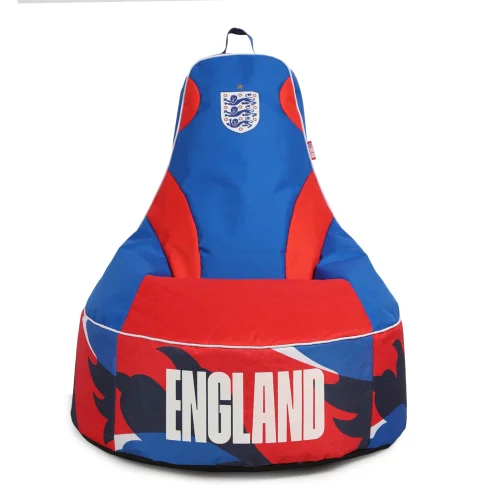 Kaikoo England FA Football Large XL Gamer Chair Blue Print Base - One Size Image 1