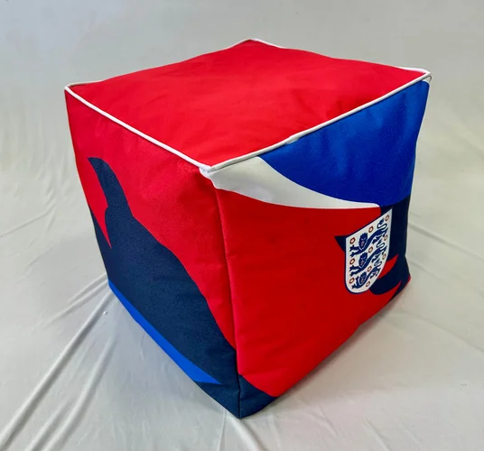 Kaikoo England FA Football Red Top Cube Printed Sides - One Size Image 2