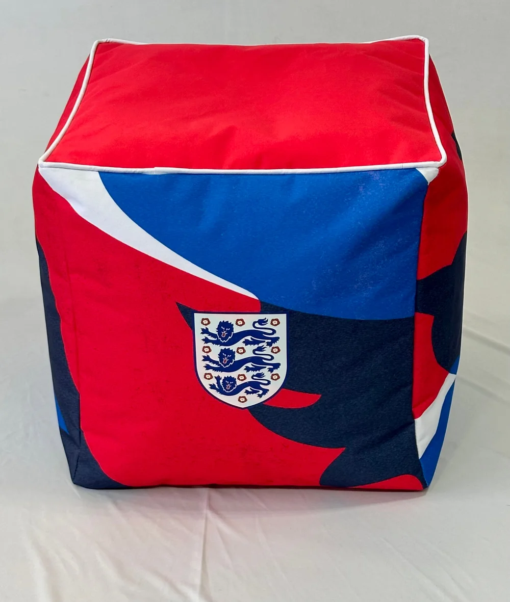 Kaikoo England FA Football Red Top Cube Printed Sides - One Size Image 1