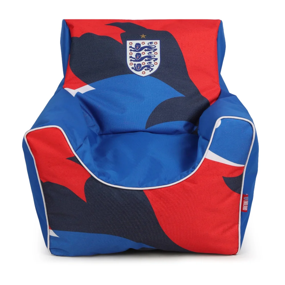 Kaikoo England FA Football Funzee Seat Blue Print Base - One Size Image 2