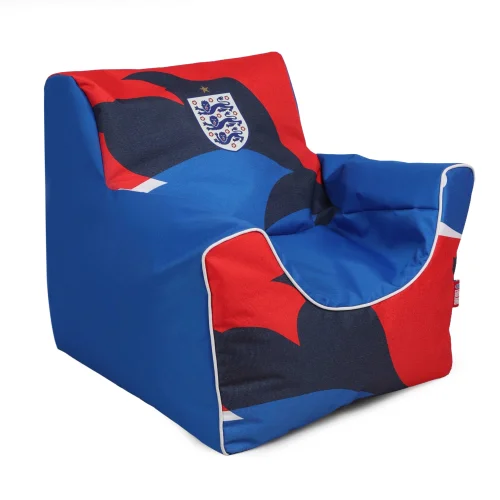 Kaikoo England FA Football Funzee Seat Blue Print Base - One Size Image 3