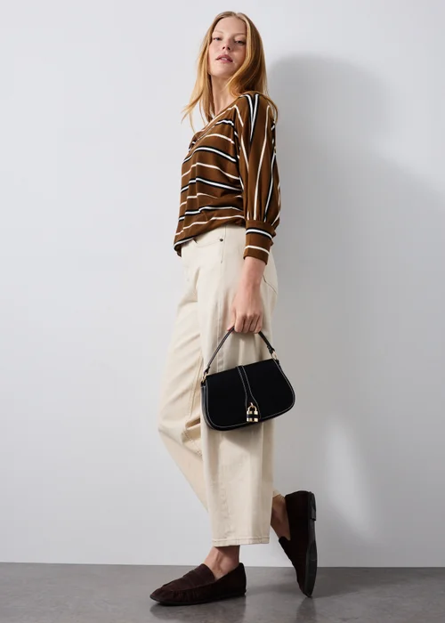 Ginger Striped Soft Knitted Jumper - Extra small Image 3