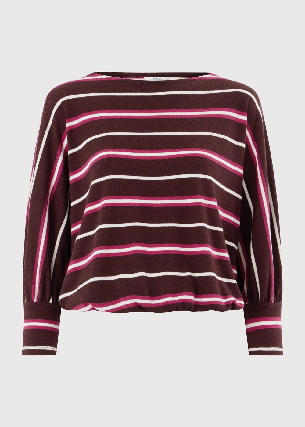 Burgundy Striped Soft Knitted Jumper - Extra small Image 3