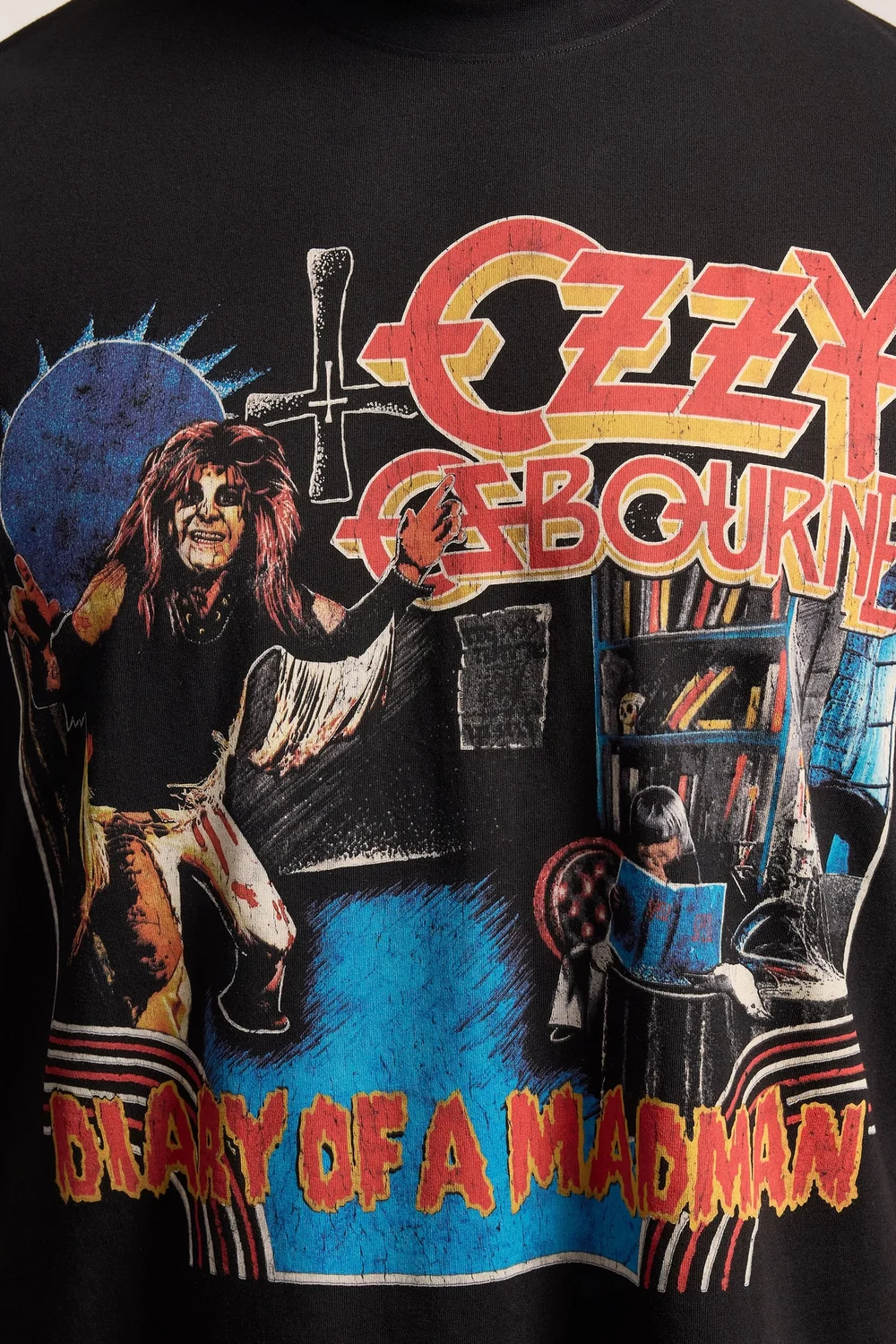 BadRhino Black Extra Long Ozzy Osbourne Graphic T-Shirt - XL Image 4