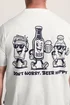 BadRhino White Extra Long 'Beer Happy' Tee - 5-6XL Image 5