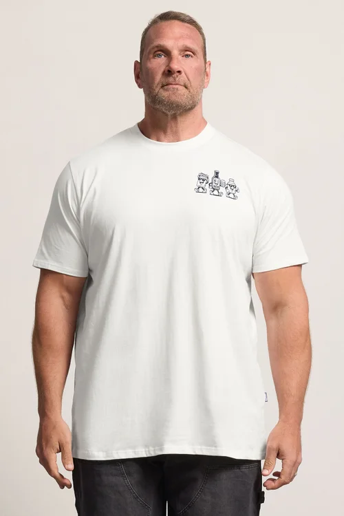 BadRhino White Extra Long 'Beer Happy' Tee - 5-6XL Image 1