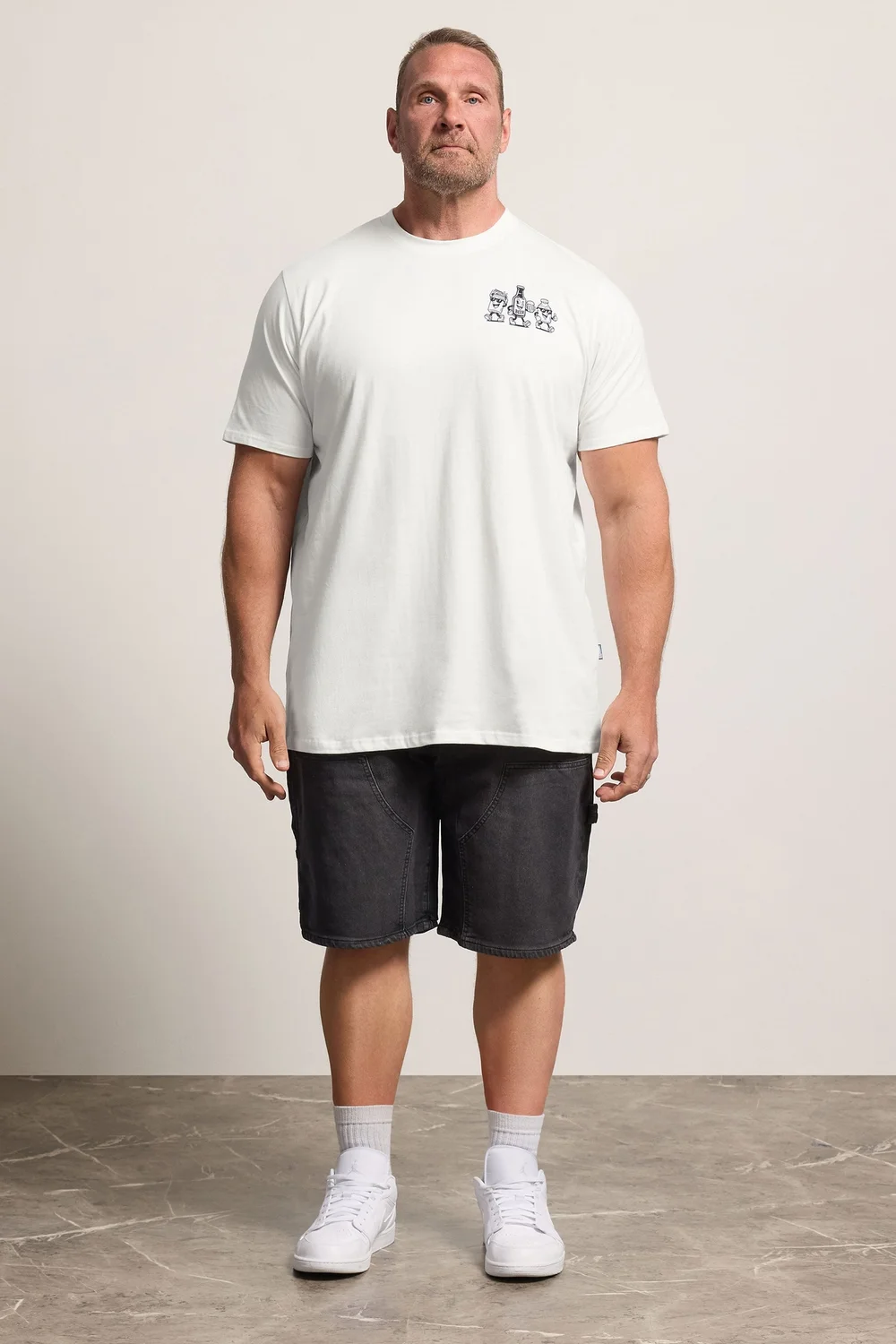 BadRhino White Extra Long 'Beer Happy' Tee - 5-6XL Image 2