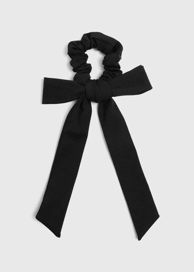 Souluxe Black Bow Scrunchie