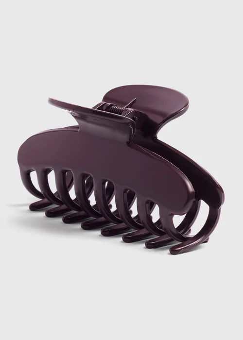Souluxe Burgundy Claw Clip - One Size Image 2