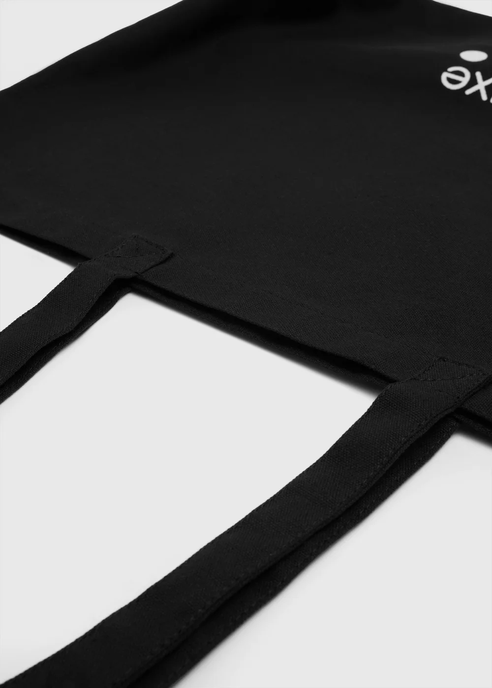 Souluxe Black Canvas Tote Bag Image 2