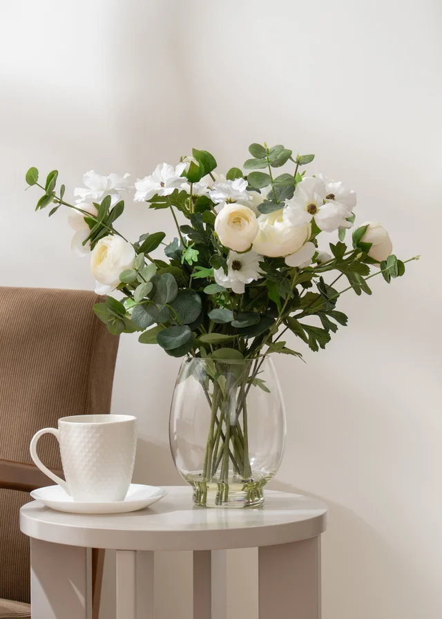 Scottish Everlastings Ranunculus Arrangement in Vase 42cm