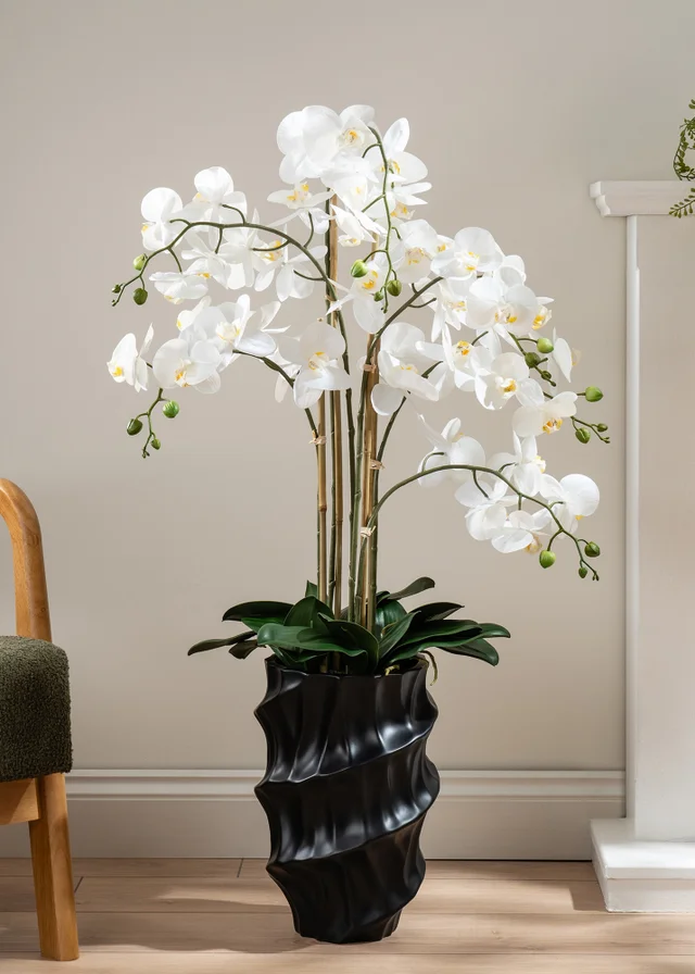 Scottish Everlastings Real Touch Phalaenopsis Orchid in Pot 110cm