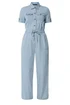 Long Tall Sally Blue Denim Utility Elasticated Waistband Jumpsuit - 18 Image 3