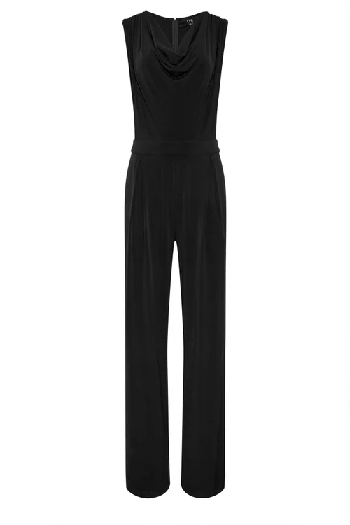 Long Tall Sally Black Cowl Neck Wide Leg Jumpsuit - 20 Image 5