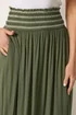 Long Tall Sally Olive Green Embroidered Waist Maxi Skirt - 16 Image 4