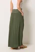 Long Tall Sally Olive Green Embroidered Waist Maxi Skirt - 16 Image 2