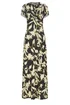 Long Tall Sally Black Floral Twist Front Maxi Dress - 12 Image 5