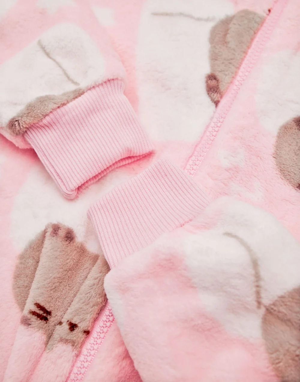 Pusheen Girls Pink All-Over Print With Novelty Ears Onesie (9-14 Years) - 11-12 Yrs Image 5