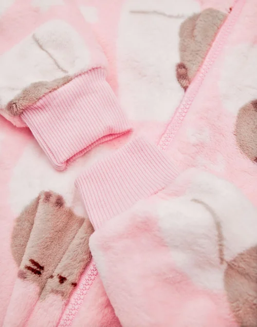 Pusheen Girls Pink All-Over Print With Novelty Ears Onesie (9-14 Years) - 11-12 Yrs Image 5