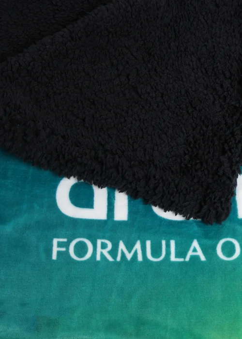 Aston Martin F1 Green Sherpa Backed Fleece Blanket - 120 X 150 Image 3