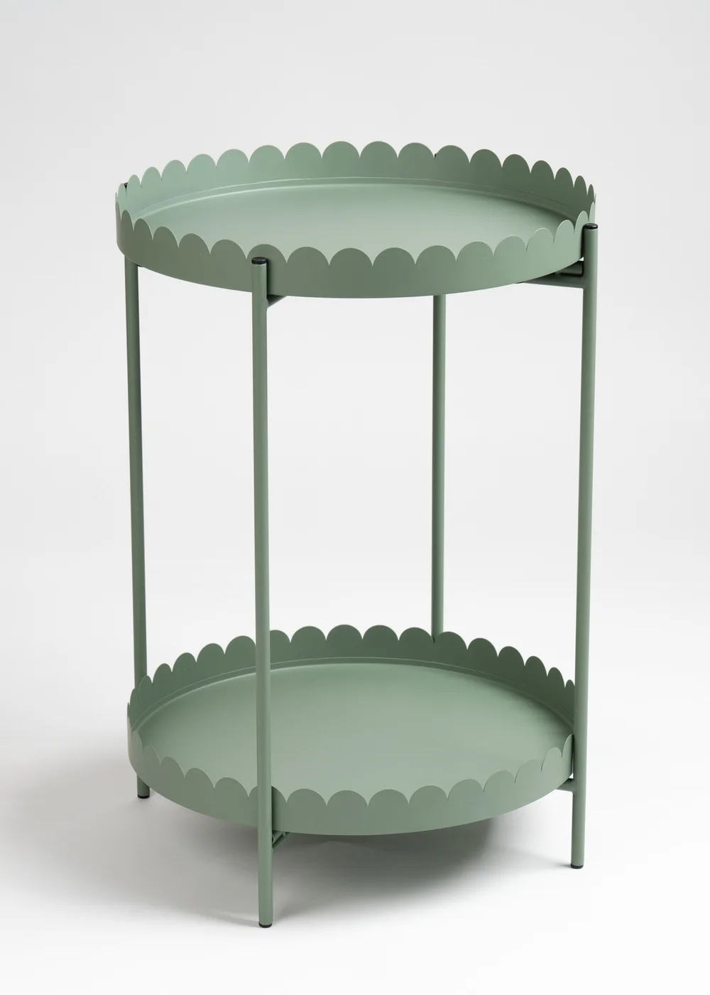 Scottish Everlastings Green Round Scallop Table - One Size Image 2