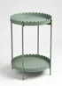 Scottish Everlastings Green Round Scallop Table - One Size Image 2
