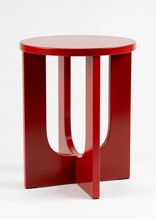 Scottish Everlastings Red Round Side Table - One Size Image 2
