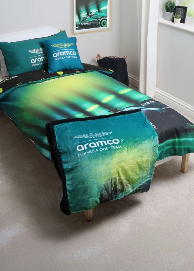 Aston Martin F1 Green Single Duvet Cover Set