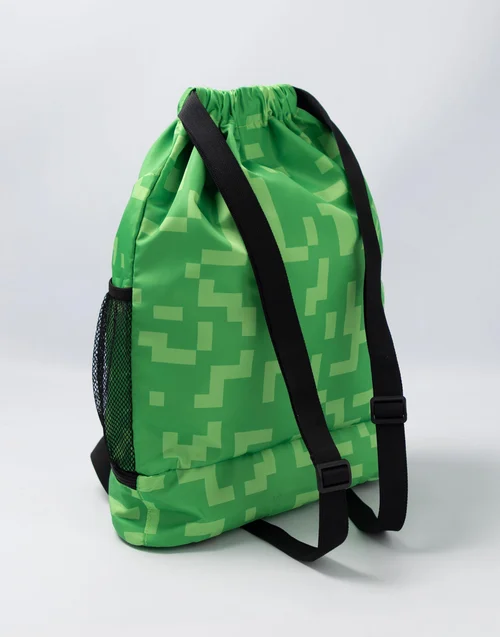 Minecraft Unisex Kids Green Creeper Face Backpack (One Size) - One Size Image 3