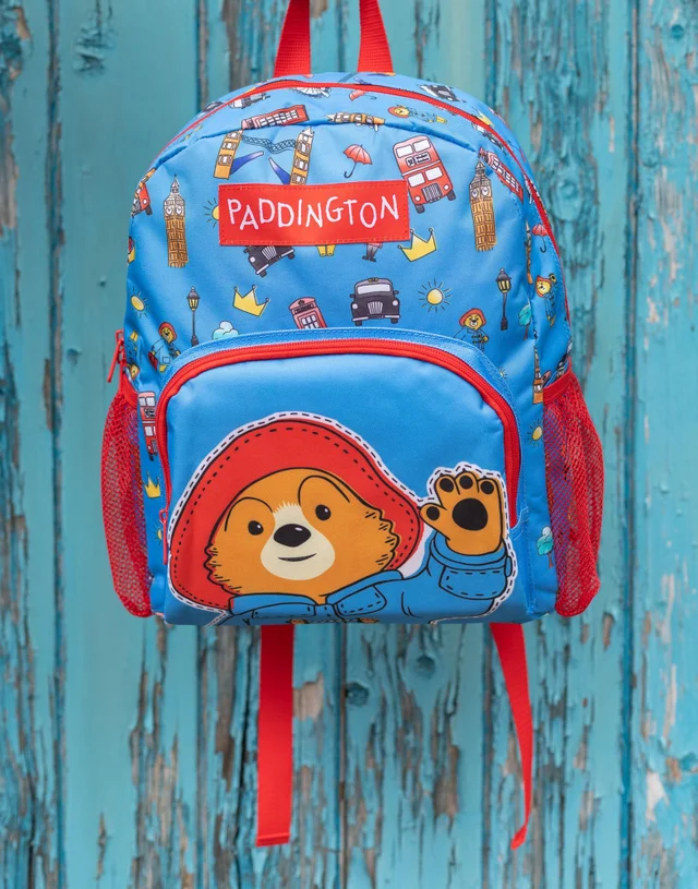 Paddington Bear Unisex Kids Blue Character Face Backpack (One Size)