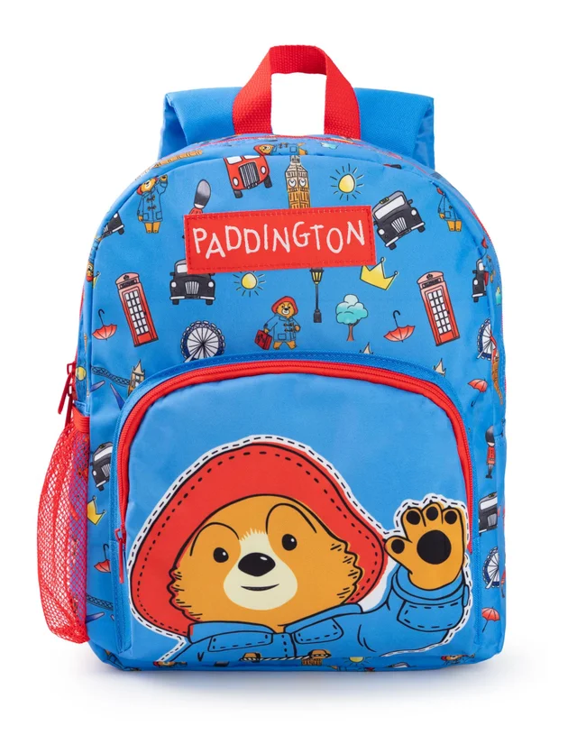 Paddington Bear Unisex Kids Blue Character Face Backpack (One Size)