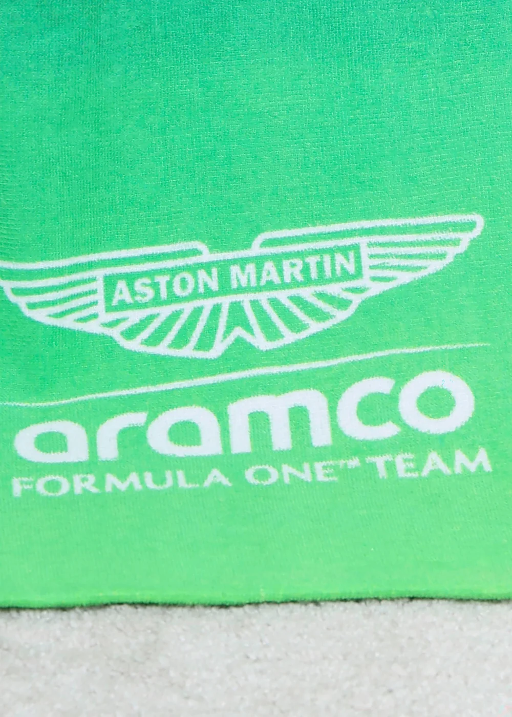 Aston Martin Green F1 Towel - 75 X 150 Image 4