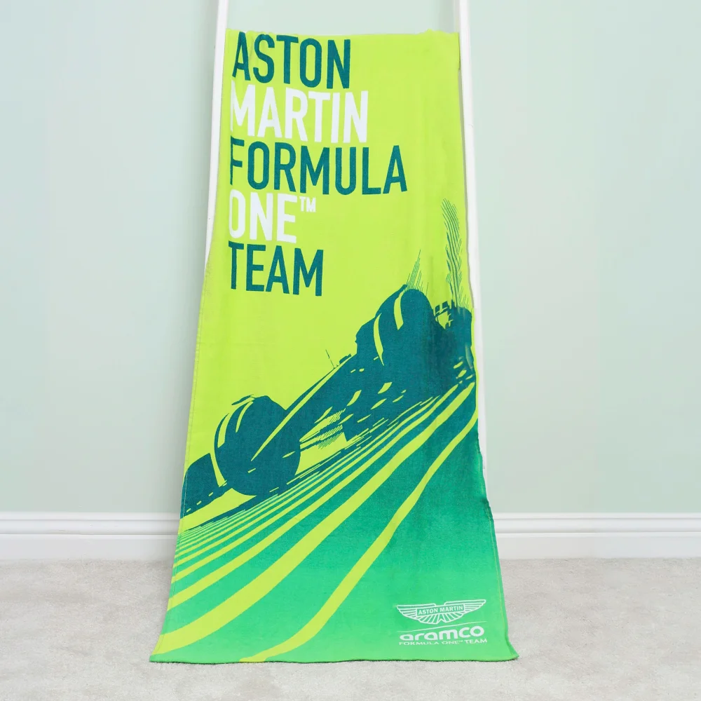 Aston Martin Green F1 Towel - 75 X 150 Image 1