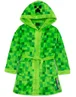 Minecraft Unisex Kids Green Pixel Creeper Novelty Print Bathrobe (5-14 Years) - 5-6 Yrs Image 1