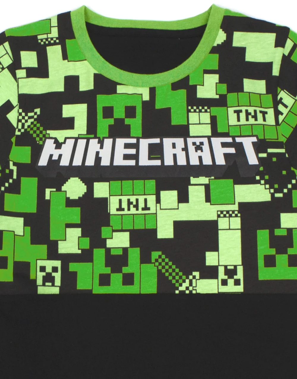 Minecraft Boys Green Camo Short Sleeve Long Leg Pyjama Set (11-12 Years) - 7-8 Yrs Image 4
