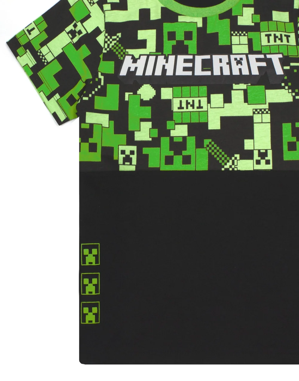 Minecraft Boys Green Camo Short Sleeve Short Leg Pyjama Set (10-11 Years) - 6-7 Yrs Image 5