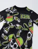 Vanilla Underground One Piece Boys Black Skulls Long Sleeve Long Leg Pyjama & Jumper 3 Piece Set (5-14 Years) - 13-14 Yrs Image 4