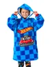 Hot Wheels Boys Blue Car Pocket Blanket Hoodie (6-13 Years) - 6-8 Yrs Image 1