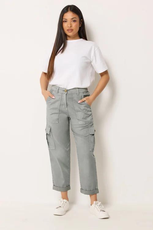 M&Co Petite Grey Cargo Trousers - 18 Image 2